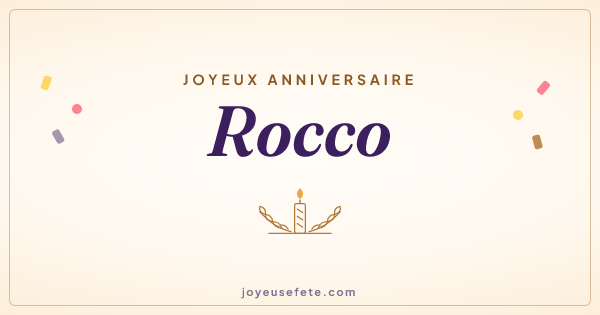 Image « Joyeux anniversaire Rocco » au format large