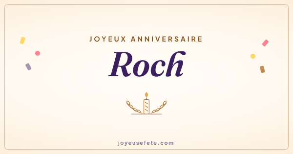 Image « Joyeux anniversaire Roch » au format large