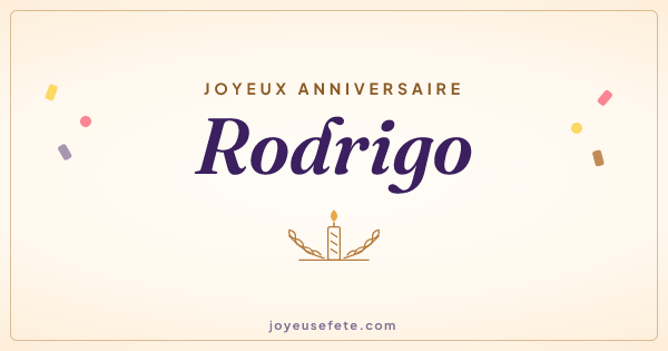 Image « Joyeux anniversaire Rodrigo » au format large