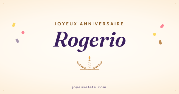 Image « Joyeux anniversaire Rogerio » au format large