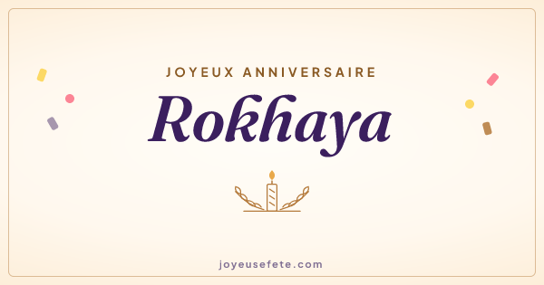Image « Joyeux anniversaire Rokhaya » au format large
