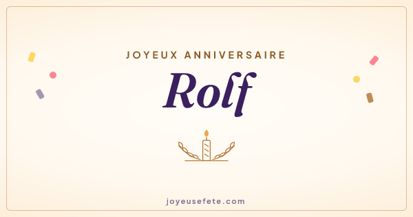 Image « Joyeux anniversaire Rolf » au format large