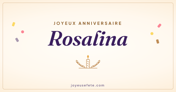 Image « Joyeux anniversaire Rosalina » au format large
