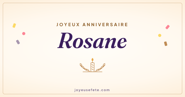 Image « Joyeux anniversaire Rosane » au format large