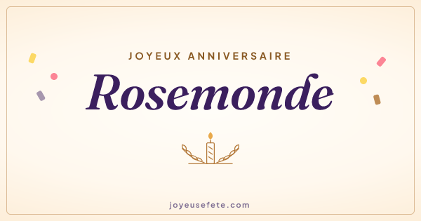 Image « Joyeux anniversaire Rosemonde » au format large