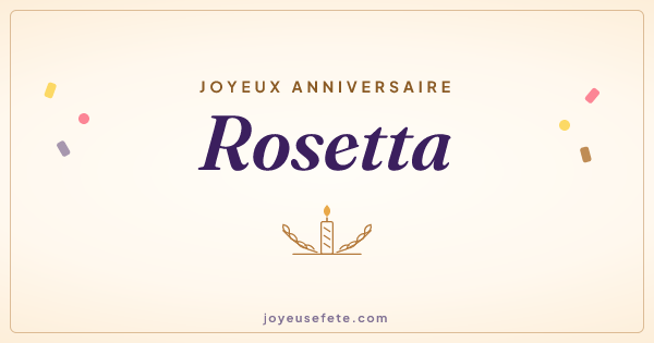 Image « Joyeux anniversaire Rosetta » au format large