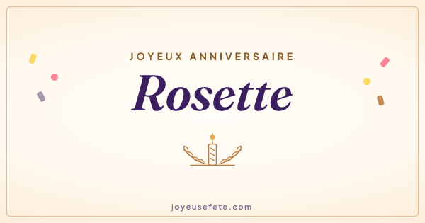 Image « Joyeux anniversaire Rosette » au format large