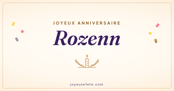 Image « Joyeux anniversaire Rozenn » au format large