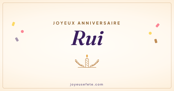 Image « Joyeux anniversaire Rui » au format large