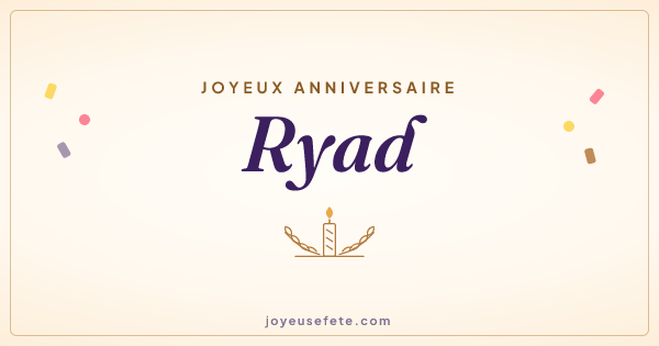 Image « Joyeux anniversaire Ryad » au format large