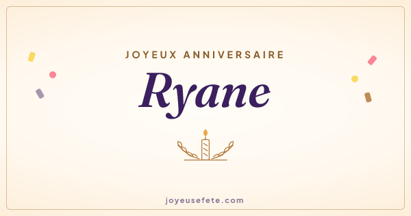 Image « Joyeux anniversaire Ryane » au format large