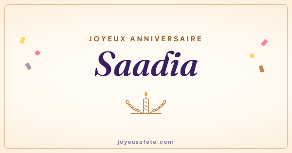 Image « Joyeux anniversaire Saadia » au format large