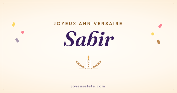 Image « Joyeux anniversaire Sabir » au format large