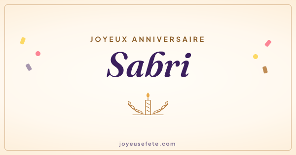 Image « Joyeux anniversaire Sabri » au format large