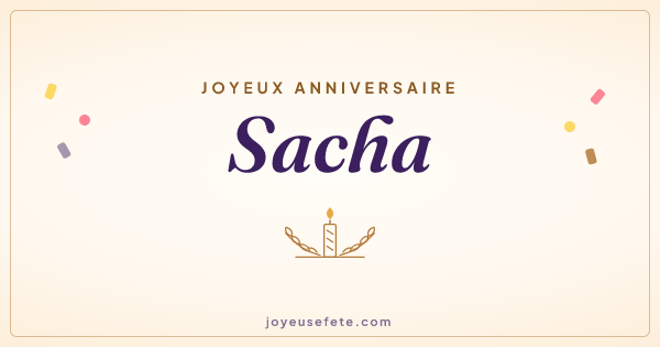 Image « Joyeux anniversaire Sacha » au format large