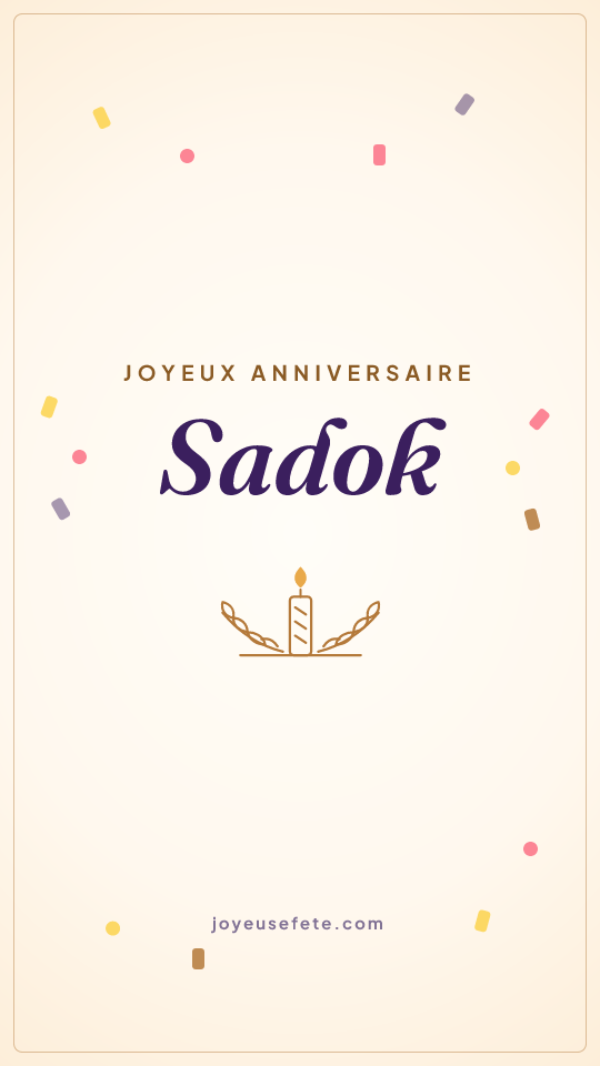 Image « Joyeux anniversaire Sadok » au format story