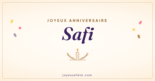 Image « Joyeux anniversaire Safi » au format large
