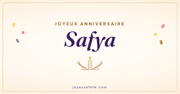 Image « Joyeux anniversaire Safya » au format large