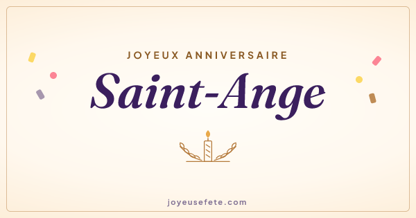 Image « Joyeux anniversaire Saint-Ange » au format large