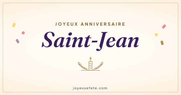 Image « Joyeux anniversaire Saint-Jean » au format large