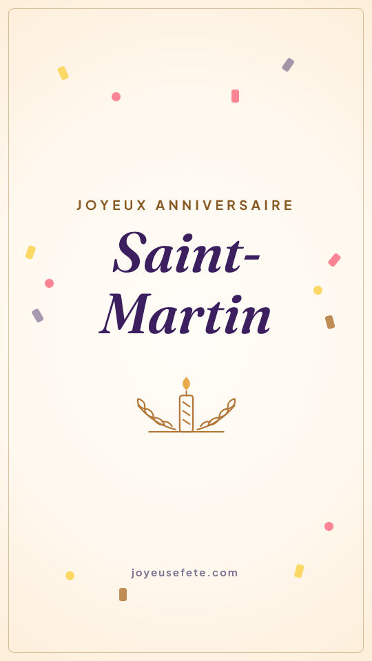 Image « Joyeux anniversaire Saint-Martin » au format story
