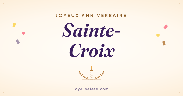 Image « Joyeux anniversaire Sainte-Croix » au format large