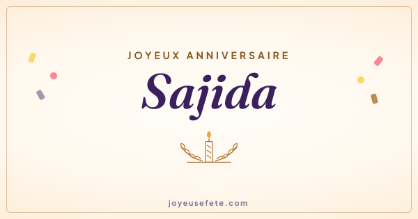 Image « Joyeux anniversaire Sajida » au format large