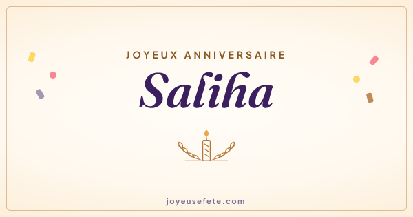 Image « Joyeux anniversaire Saliha » au format large