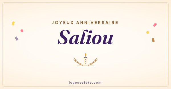 Image « Joyeux anniversaire Saliou » au format large