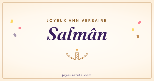 Image « Joyeux anniversaire Salmân » au format large