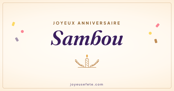 Image « Joyeux anniversaire Sambou » au format large