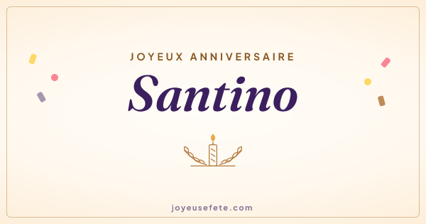 Image « Joyeux anniversaire Santino » au format large