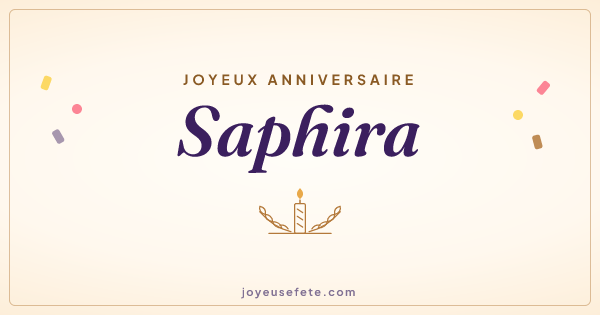 Image « Joyeux anniversaire Saphira » au format large