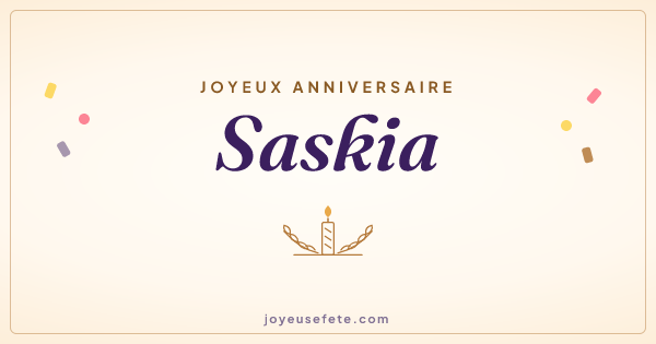 Image « Joyeux anniversaire Saskia » au format large