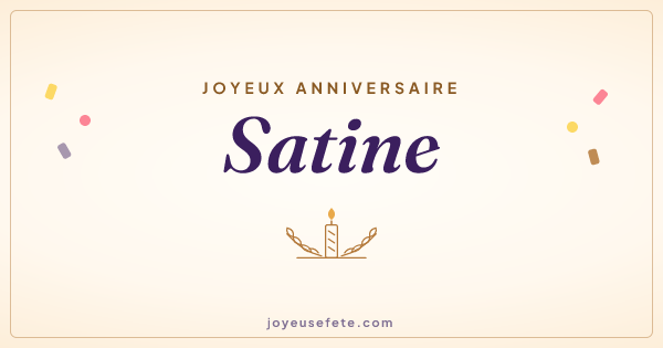 Image « Joyeux anniversaire Satine » au format large