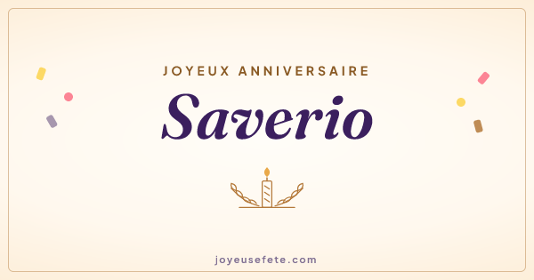 Image « Joyeux anniversaire Saverio » au format large