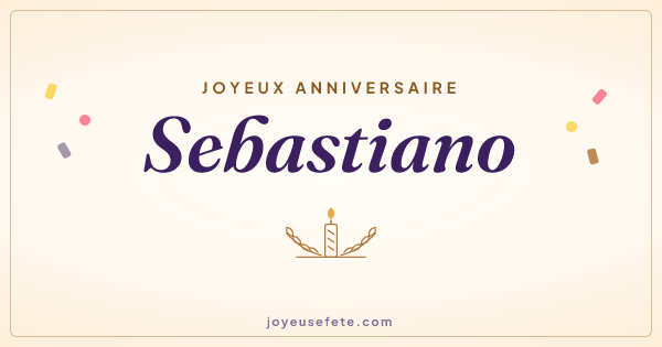 Image « Joyeux anniversaire Sebastiano » au format large