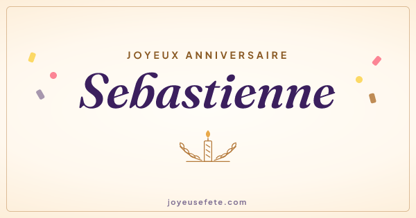 Image « Joyeux anniversaire Sebastienne » au format large