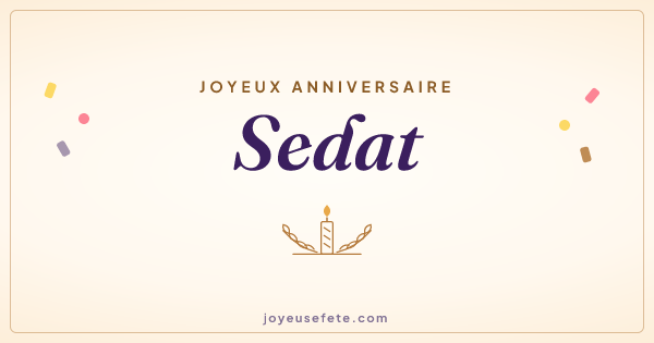 Image « Joyeux anniversaire Sedat » au format large
