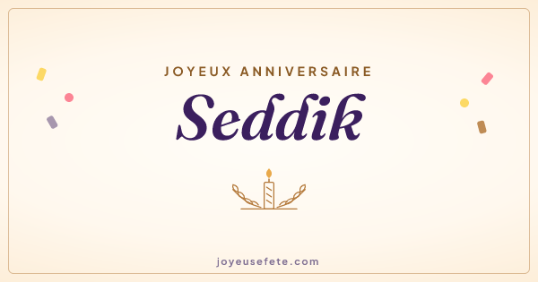 Image « Joyeux anniversaire Seddik » au format large