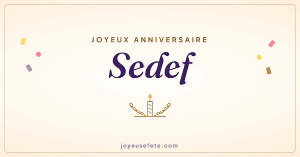 Image « Joyeux anniversaire Sedef » au format large