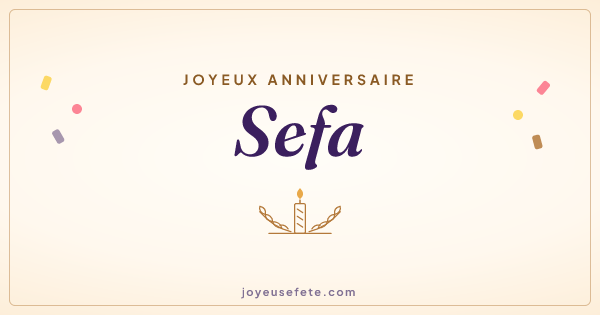 Image « Joyeux anniversaire Sefa » au format large
