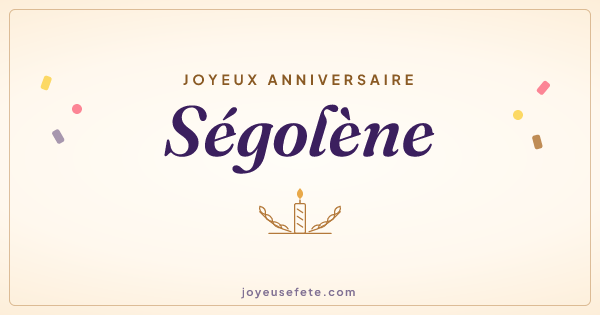 Image « Joyeux anniversaire Ségolène » au format large