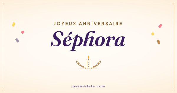 Image « Joyeux anniversaire Séphora » au format large