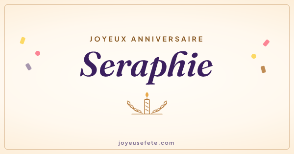 Image « Joyeux anniversaire Seraphie » au format large