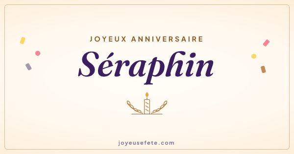 Image « Joyeux anniversaire Séraphin » au format large