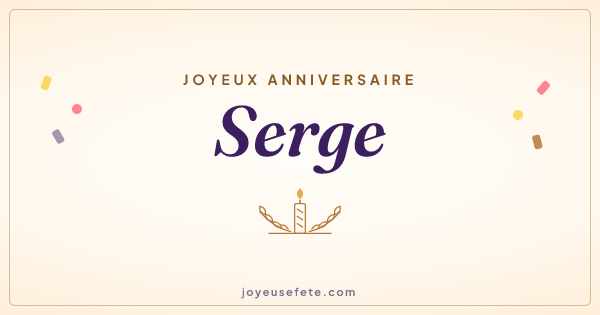 Image « Joyeux anniversaire Serge » au format large