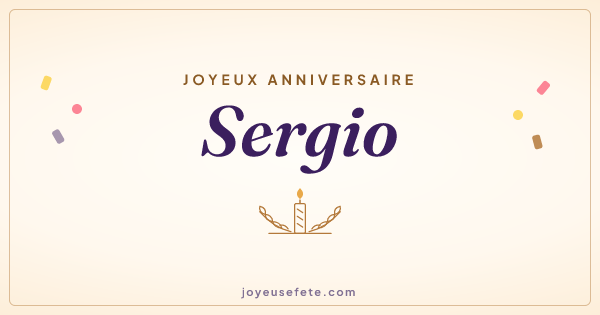 Image « Joyeux anniversaire Sergio » au format large
