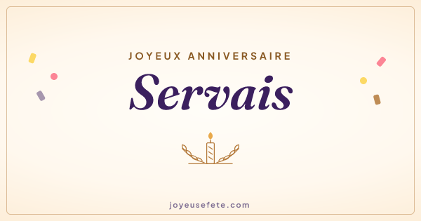 Image « Joyeux anniversaire Servais » au format large