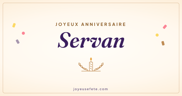 Image « Joyeux anniversaire Servan » au format large